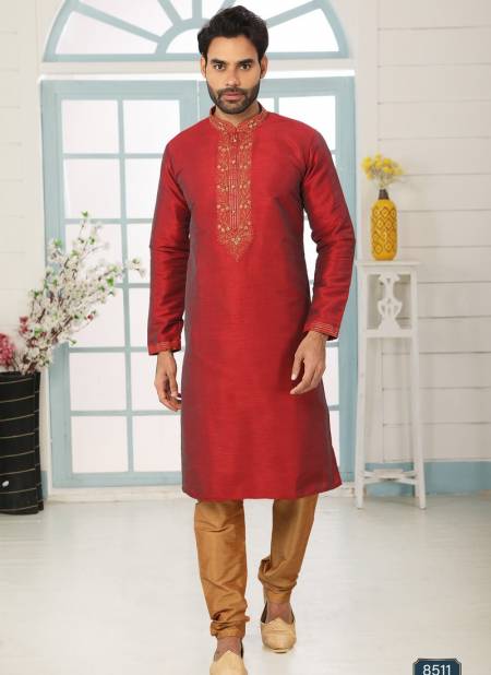 Teal Maroon Designer Fancy Party And Function Wear Traditional Art Banarasi Silk Kurta Churidar Pajama Redymade Collection 1036-8511